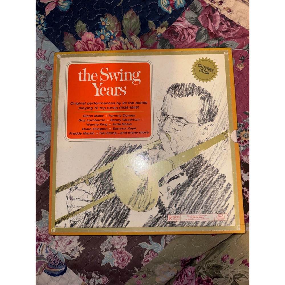 Readers Digest The Swing Years 6 LP Vinyl Box Set 72 Tunes 1936-1946 RCA Custom